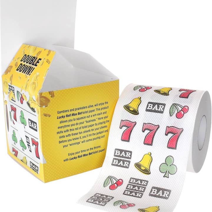 Smith Brands - Wholesale Prank/Gag Gift - Lucky Roll Max Bet Novelty Toilet Paper - Casino TP