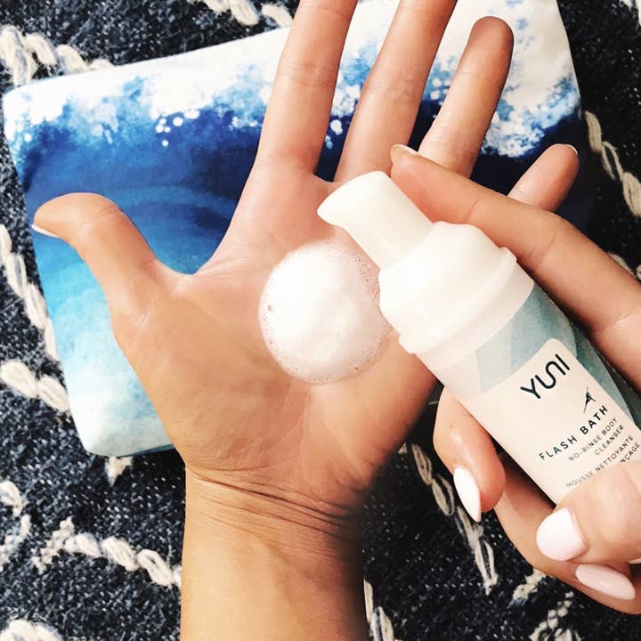 YUNI Beauty - Wholesale Body Wash/Shower Gel - YUNI Flash Bath No Rinse Body Cleansing Foam 4 oz2