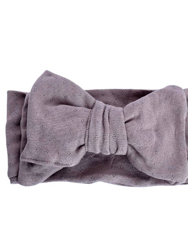 Diadema Messy Bow, color marrón para venta al por mayor de Bailey's Blossoms