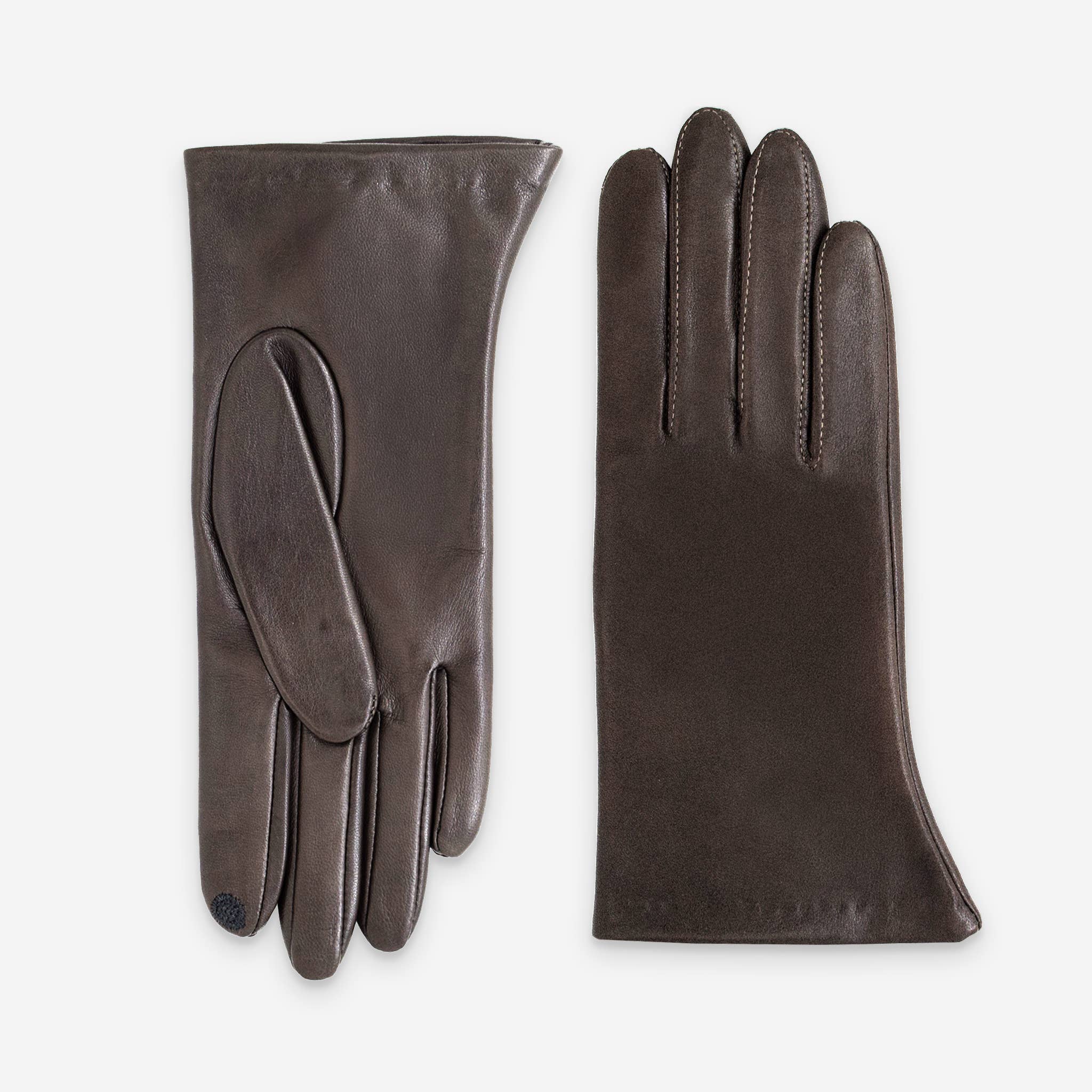 Glove Story - Wholesale Gloves - Women's - lambskin-leather-gloves-silk-lining-touchscreen-21001ST12