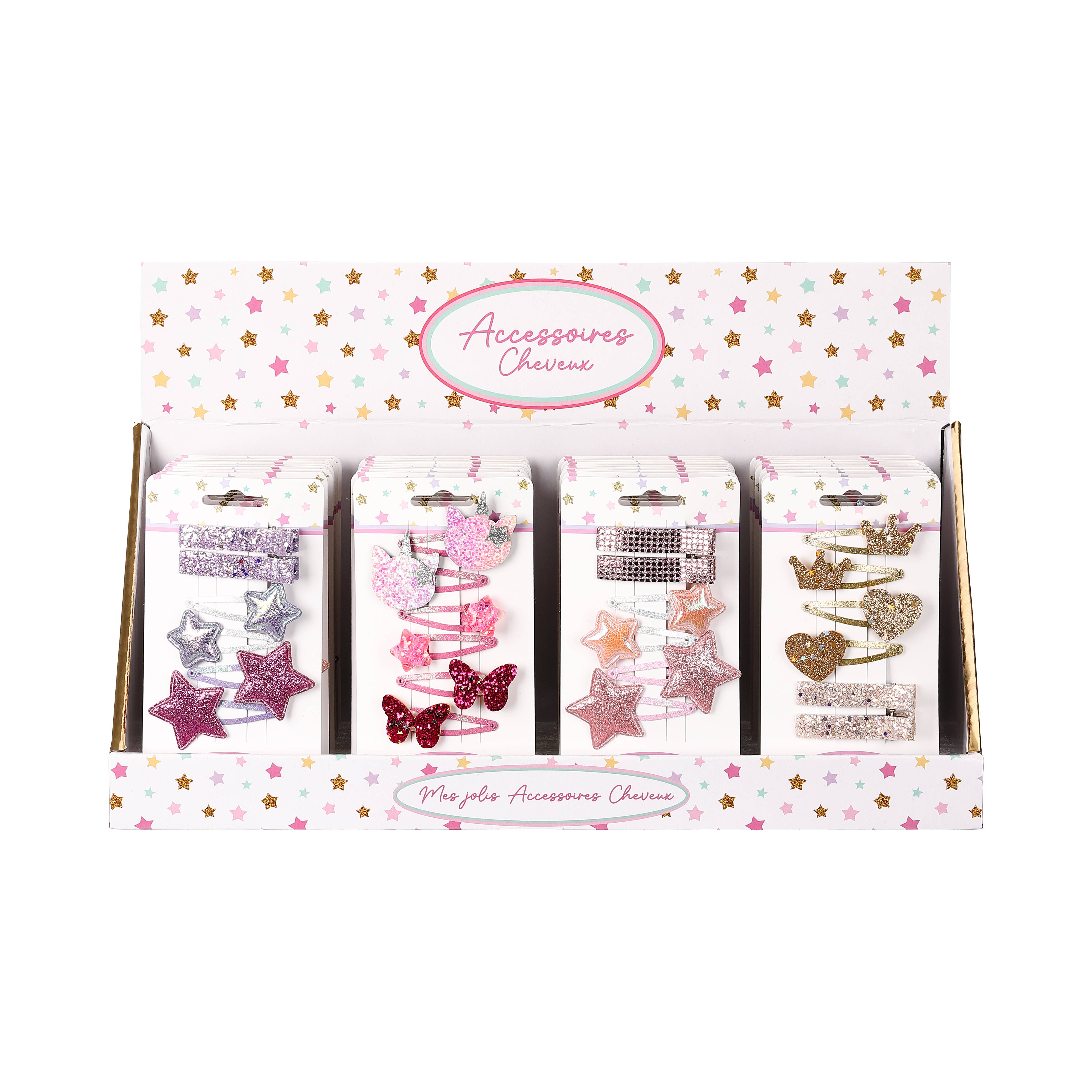 STELLA GREEN - Wholesale Hair Clip - Kids - Set of 6 Hair Clips – Whimsical Sparkle25