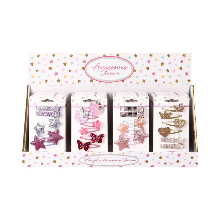 STELLA GREEN - Wholesale Hair Clip - Kids - Set of 6 Hair Clips – Whimsical Sparkle25