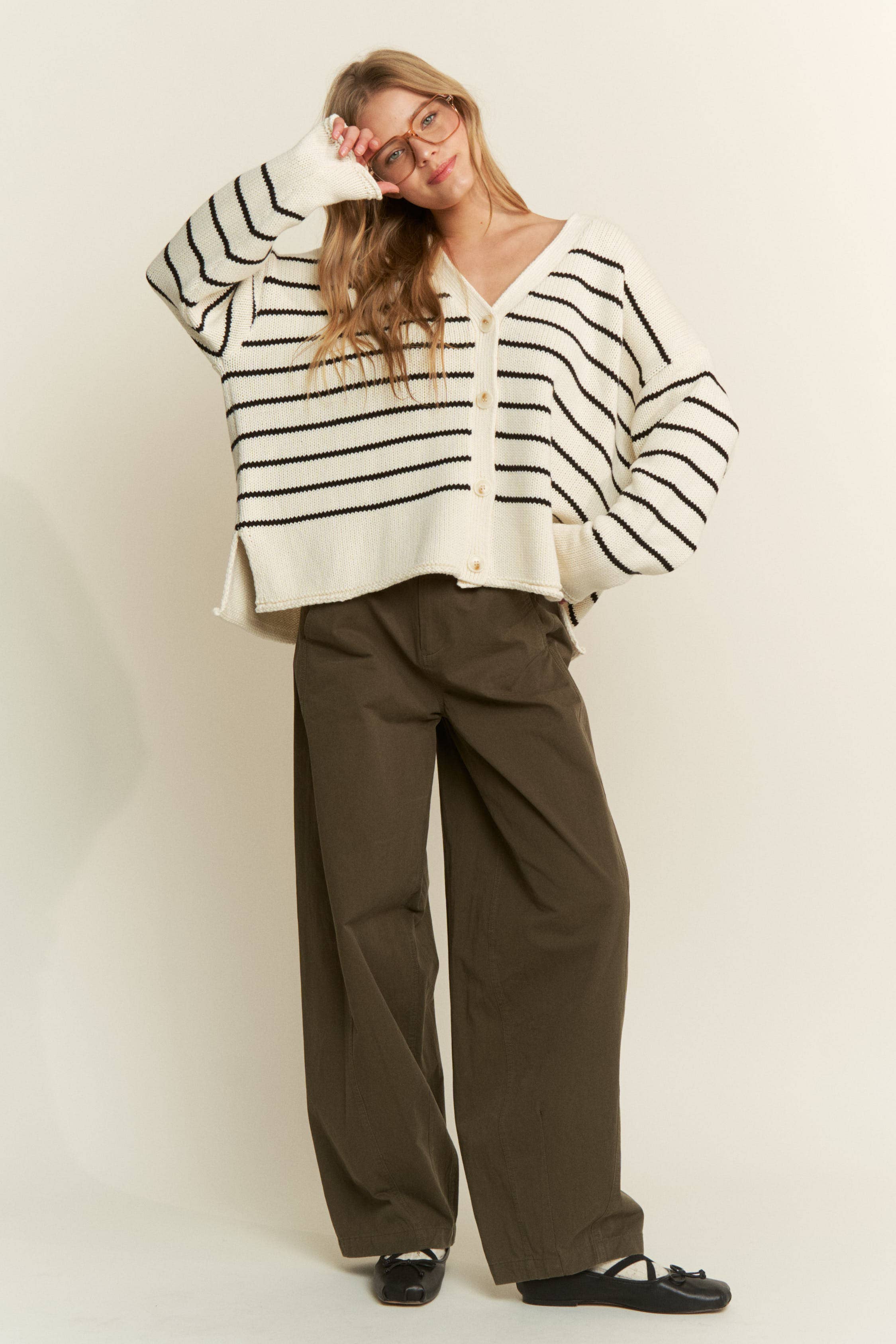 CANDESCENT - Wholesale Pants - Women's - High Rise Wide Leg Relaxed Pants4