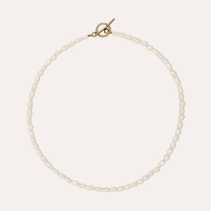 Yam - Wholesale Choker/Collar - Rice Pearl Choker0