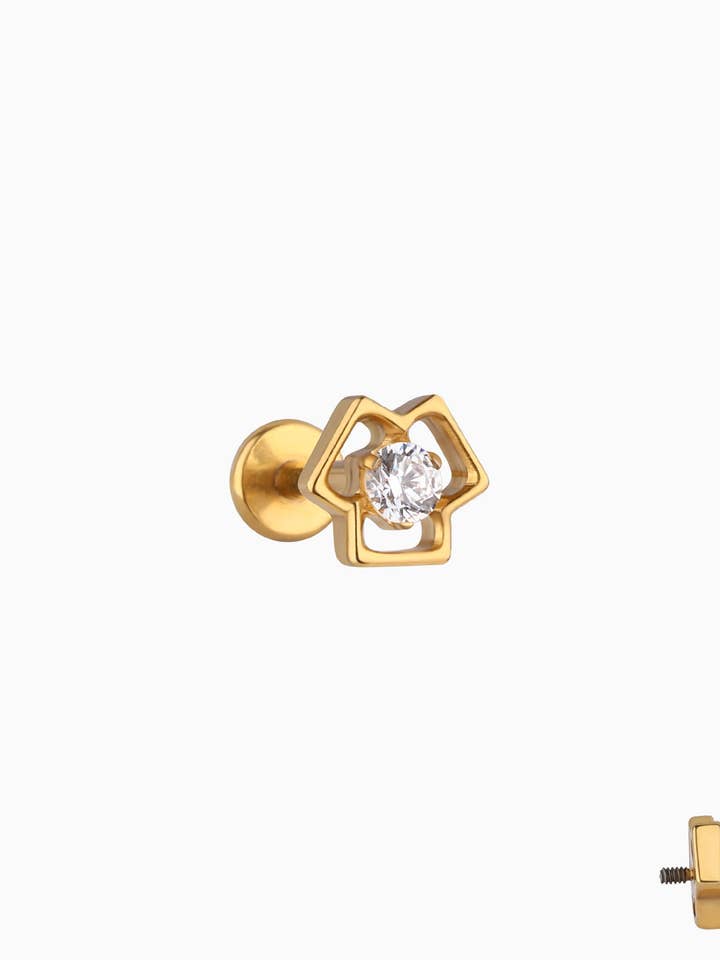 Titanium bloemknop voor wholesale door oumo jewelry