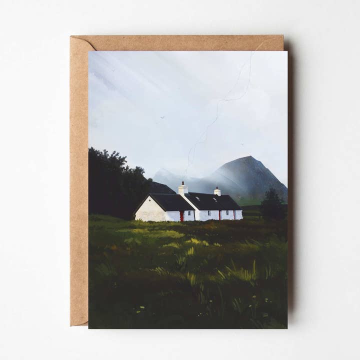 Blackrock Cottage, Cosy Cottage Greeting Cards for wholesale by Sara Willia Landscapes
