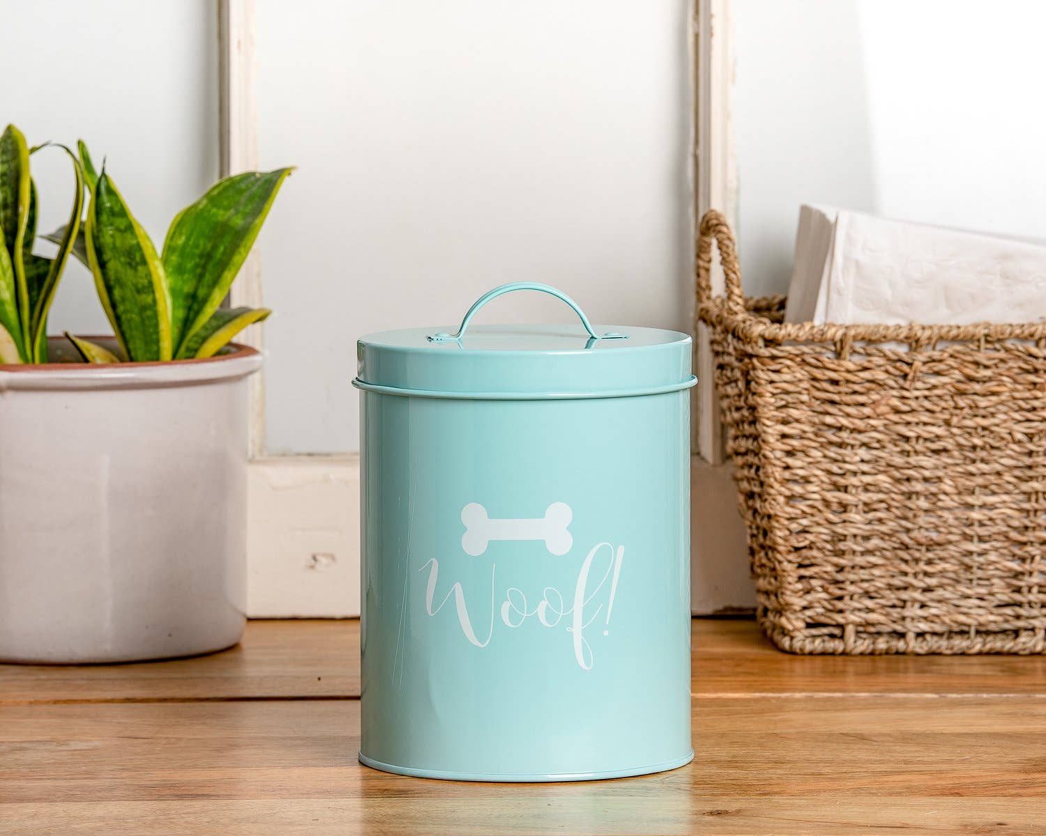 Park Life Designs - Wholesale Pet Treat Jar - Dog - Casper Powder Blue Treat Canister1