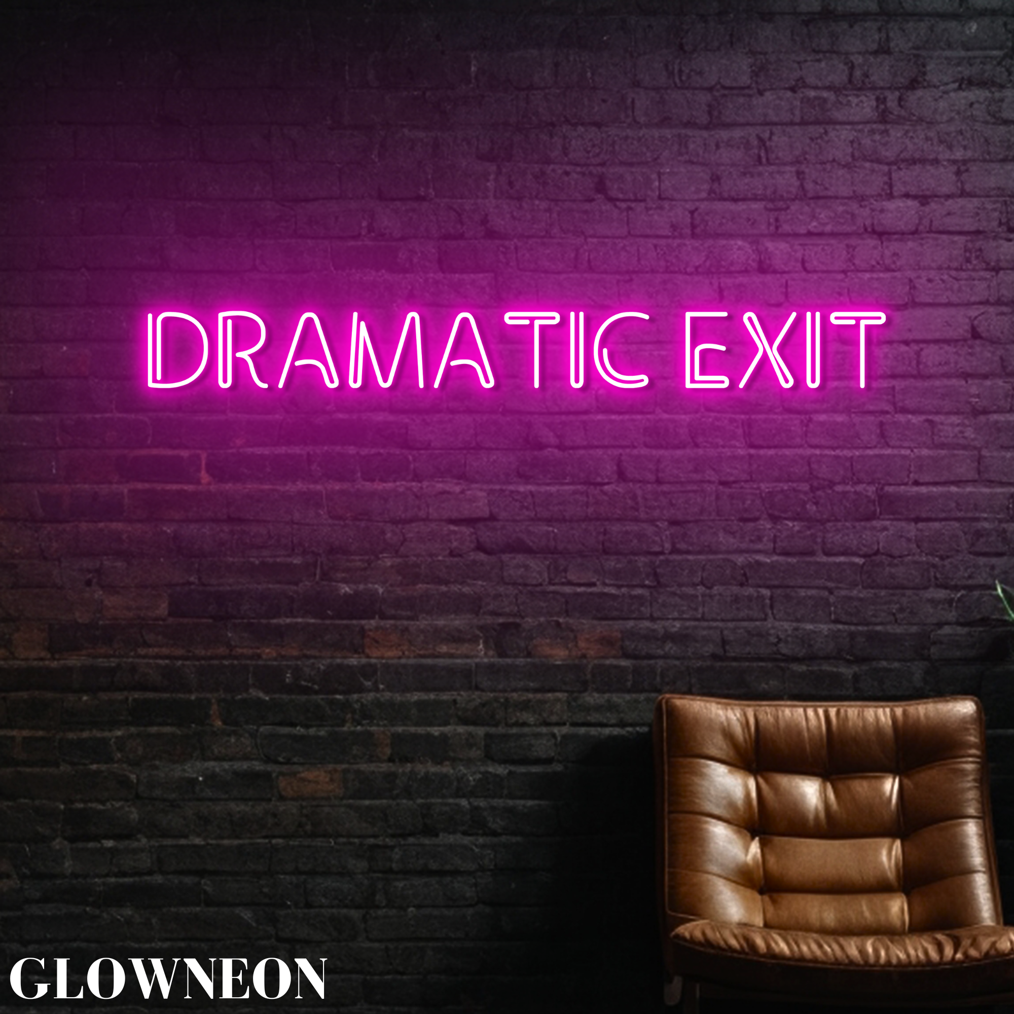 Glow Neon – wholesale Neon sign – Dramatic Exit Led Sign, Funny Exit Way Neon Sign, Exit Sign2