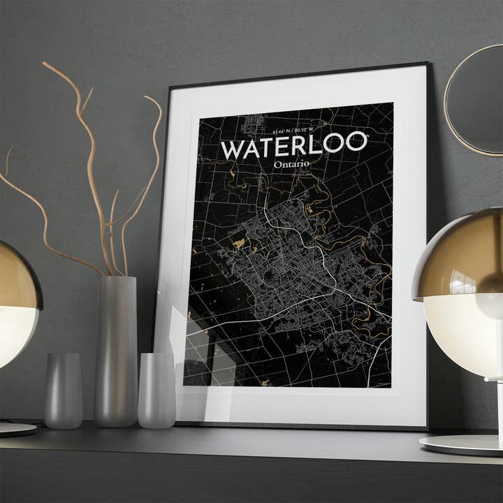 OurPoster.com - Wholesale Poster - Waterloo City Map Poster222