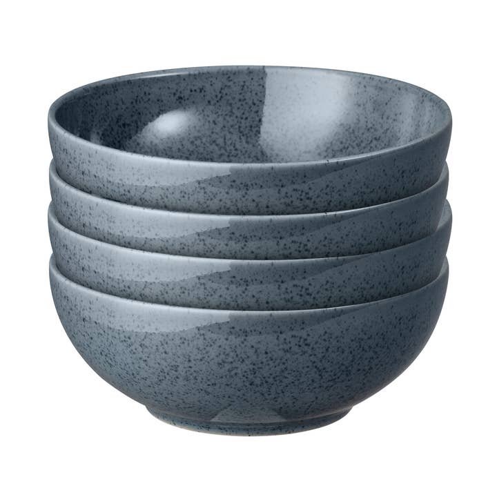 Ensemble de 4 bols à céréales en forme de coupe gris foncé pour la vente par Denby