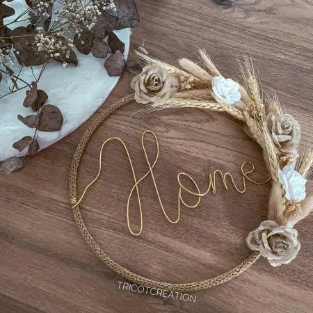 TricotCreation - Wholesale Wreath - Dried flower wreath pleasure to give