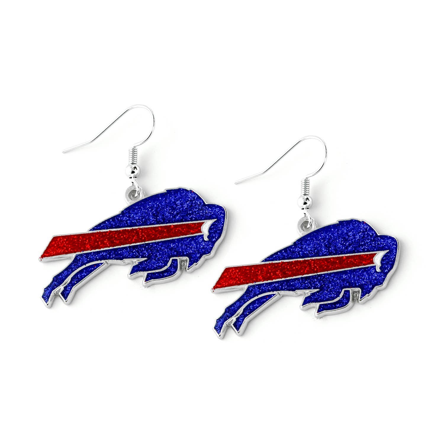 Aminco USA - Vente Boucles d'oreilles pendantes - Boucles d'oreilles scintillantes NFL Buffalo Bills0