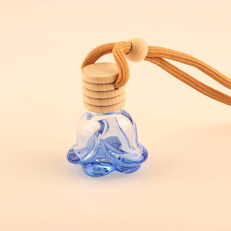 Candles Meta – Ambientador para carro – Unissexo por atacado – Purificador de ar colorido em forma de rosa para carro pendurado em garrafa vazia7