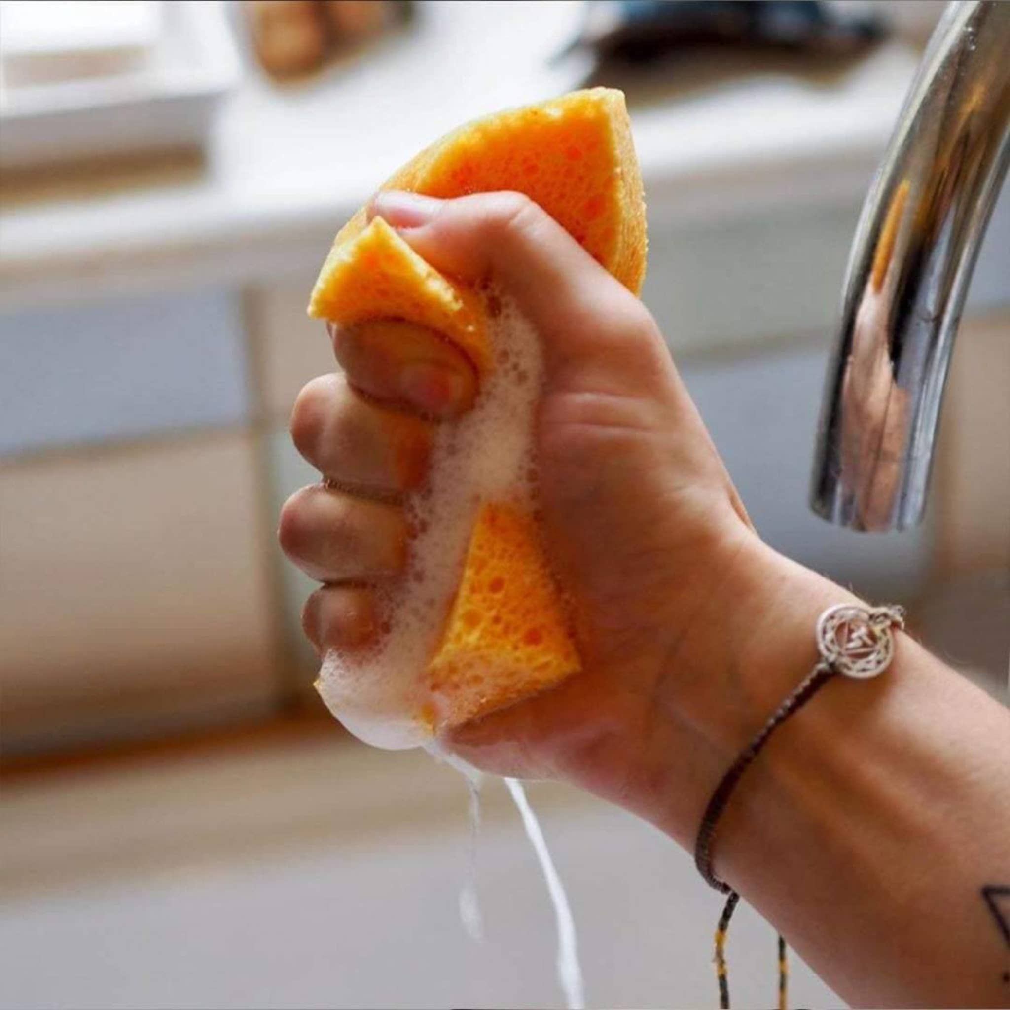 EcoVibe - Wholesale Schoonmaaksponsjes - Composteerbare cellulosesponzen UK - pak van 23