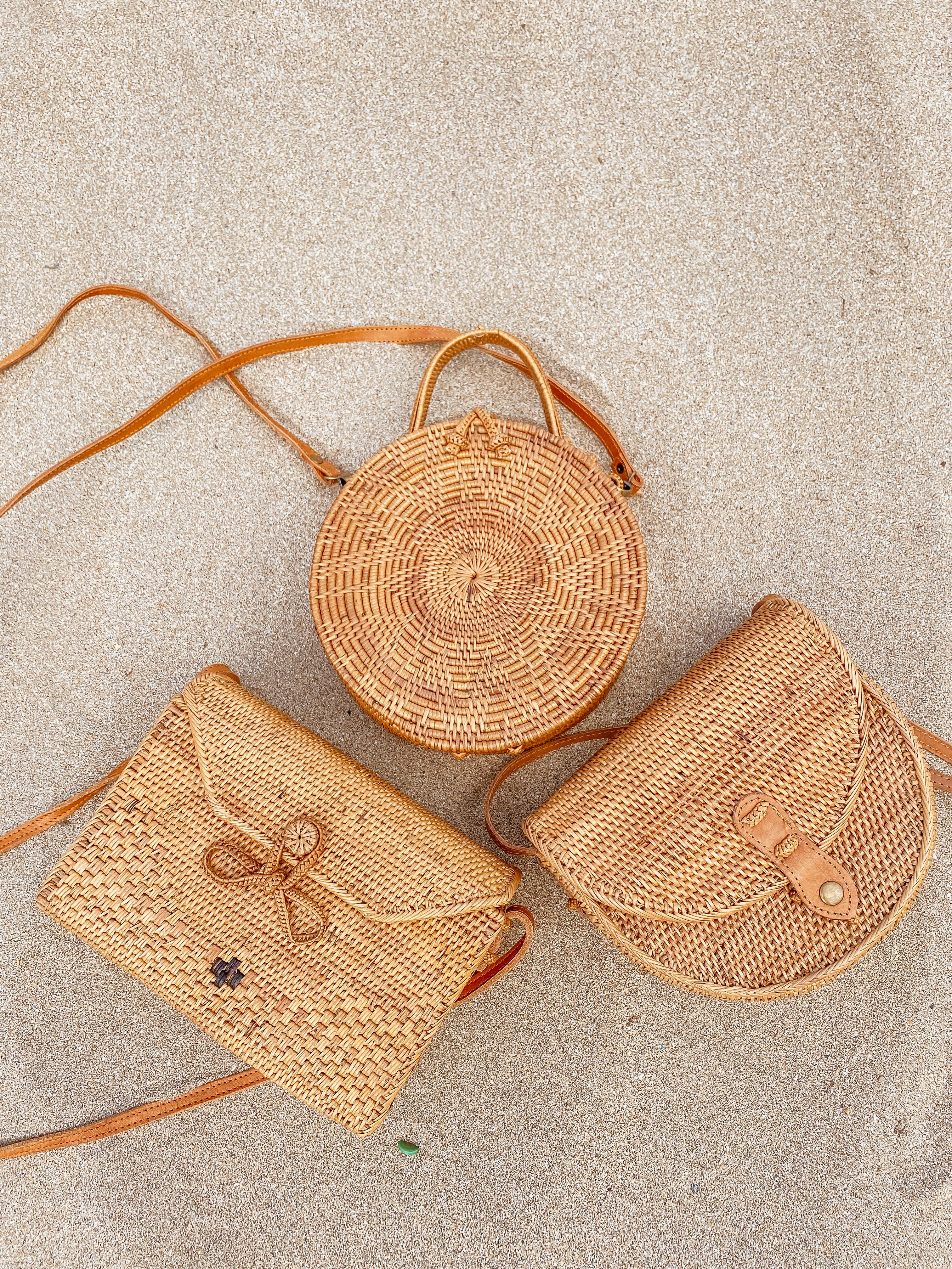 The Artisan and Company - Wholesale Crossbody Bag - Women's - Rectangle Rattan Bag-Ata Bag3