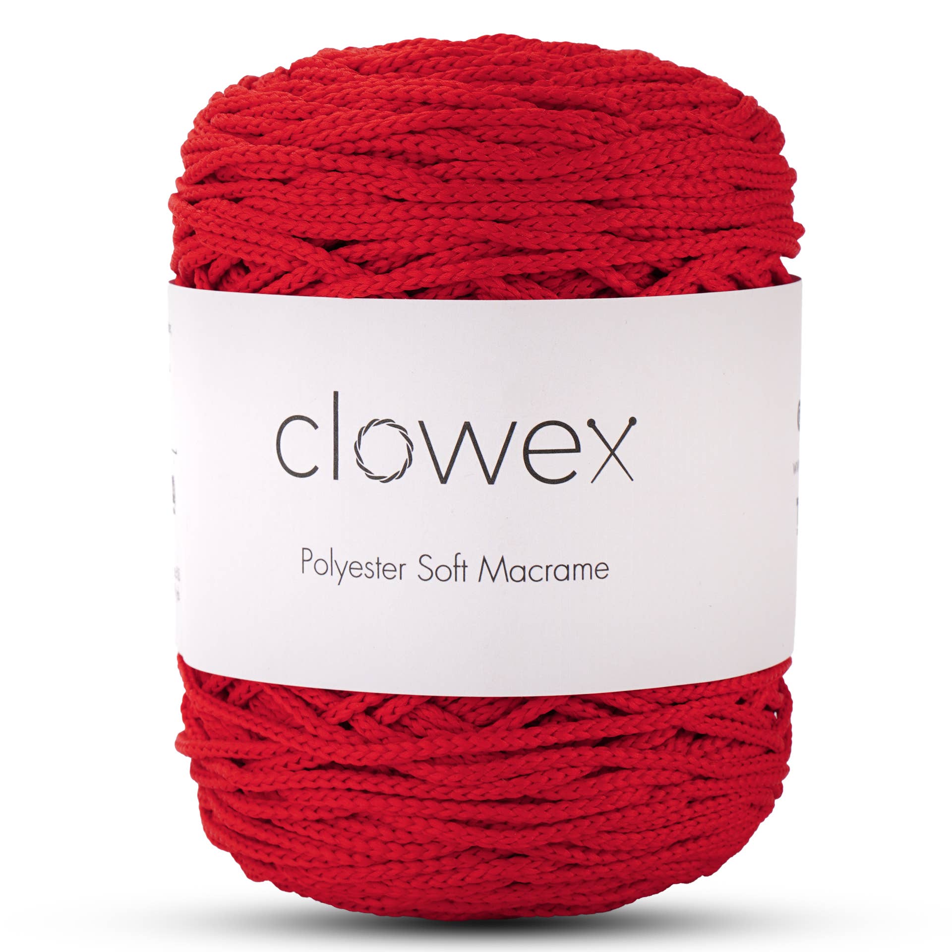 Clowex Textile LLC - Vente Fils à tricoter - Corde Macramé Douce en Polyester 2,5 mm, Fil de Corde Tressé Coloré15
