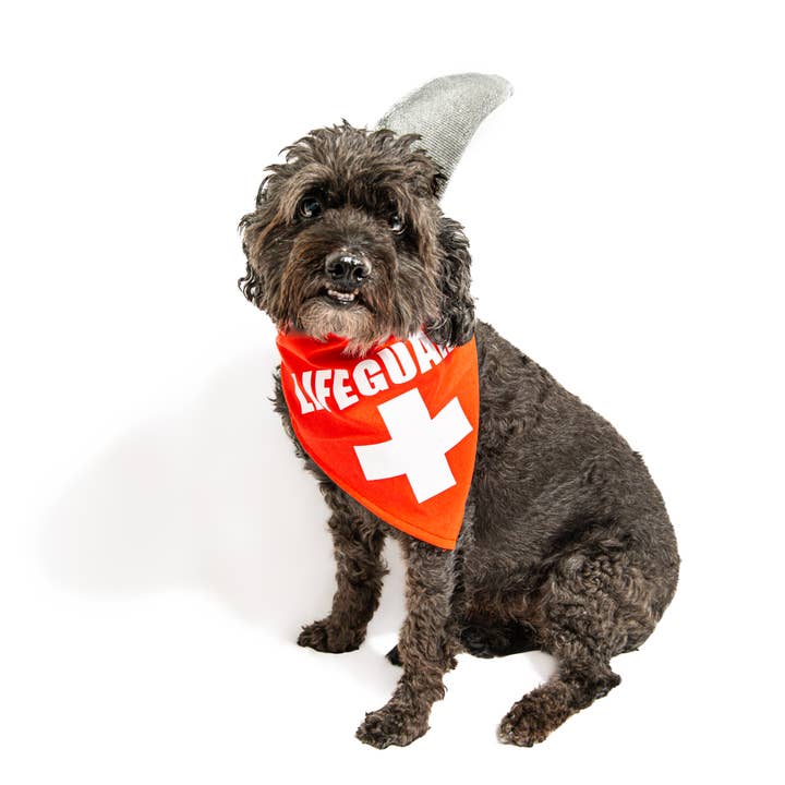 Midlee Shark vs. Lifeguard Halloween Dog Costume for wholesale by Midlee Designs