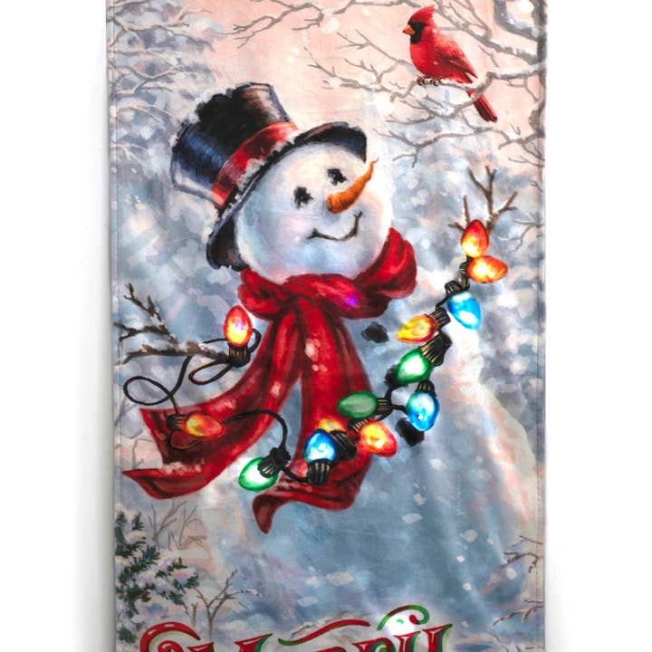 Glow Decor - Wholesale Banner - Vintage Snowman LED Banner3