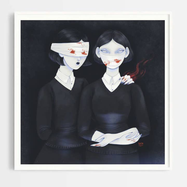 Digital Print Double Trouble by Lisa Merletti for wholesale by Hop!