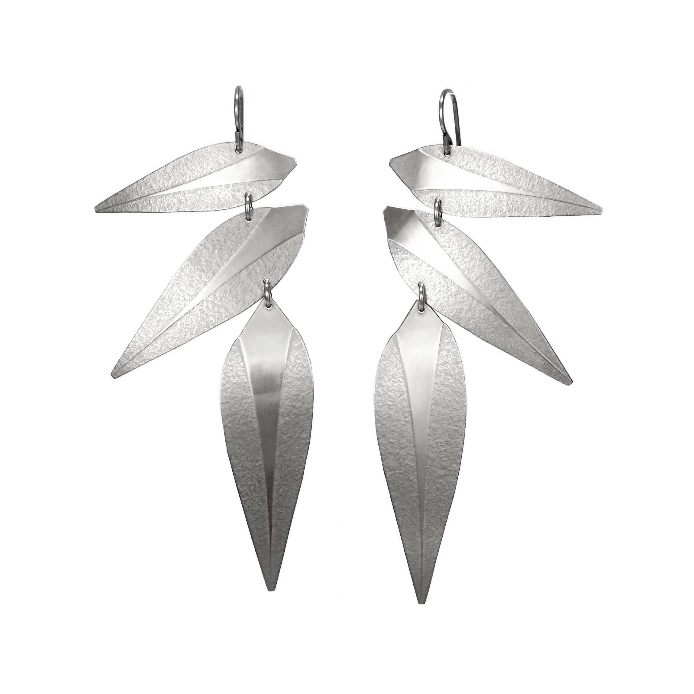 Carolyn Keys - Wholesale Dangle Earrings - Leaf Punk Earrings3