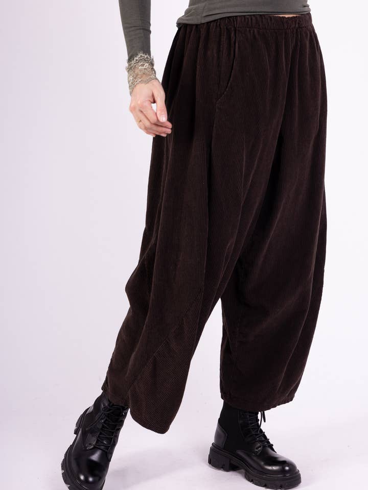 L'Emotion – wholesale Pants – Women's – Balloon Pants Elastic Waist Corduroy 100% Cotton7