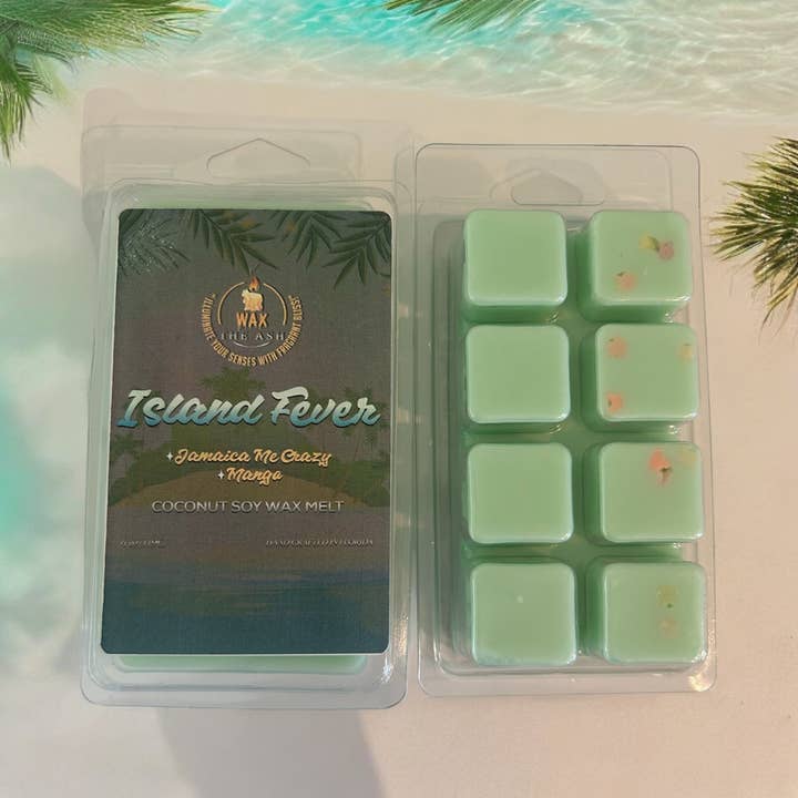 ISLAND FEVER CERA DA FONDERE per la vendita all'ingrosso da parte di Wax the Ash Candle LLC