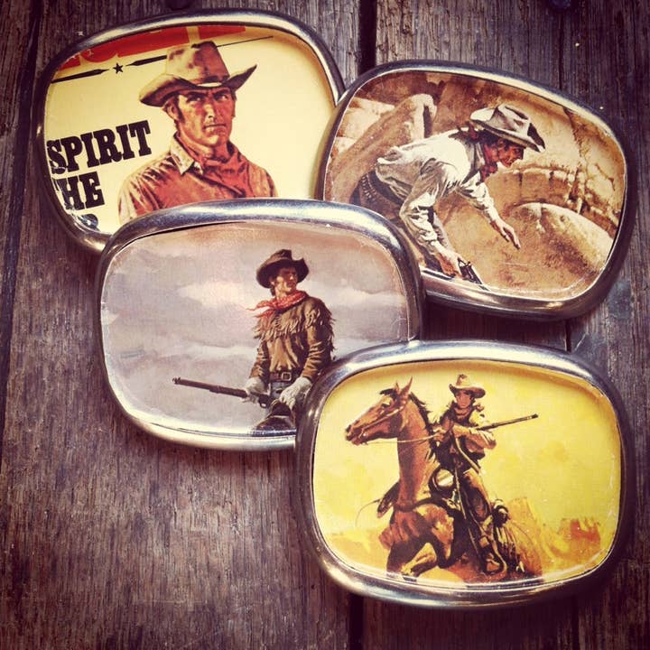 joeyfivecents - Wholesale Belt buckle – Unisex - Belt buckle, western - cowboy, wild west, book cover, unisex5