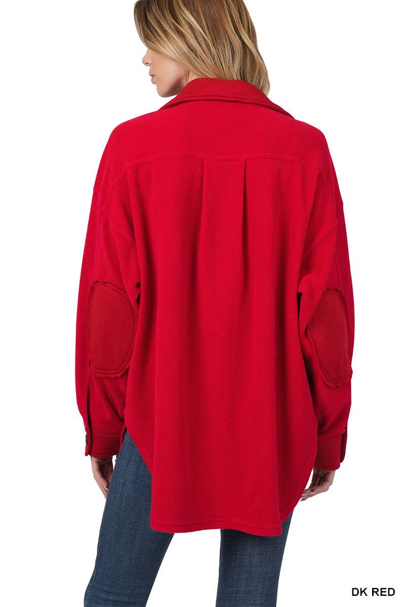 Vanilla Monkey – wholesale Skjortjacka/jackett – Dam – Överdimensionerad Basic Fleece Shacket5