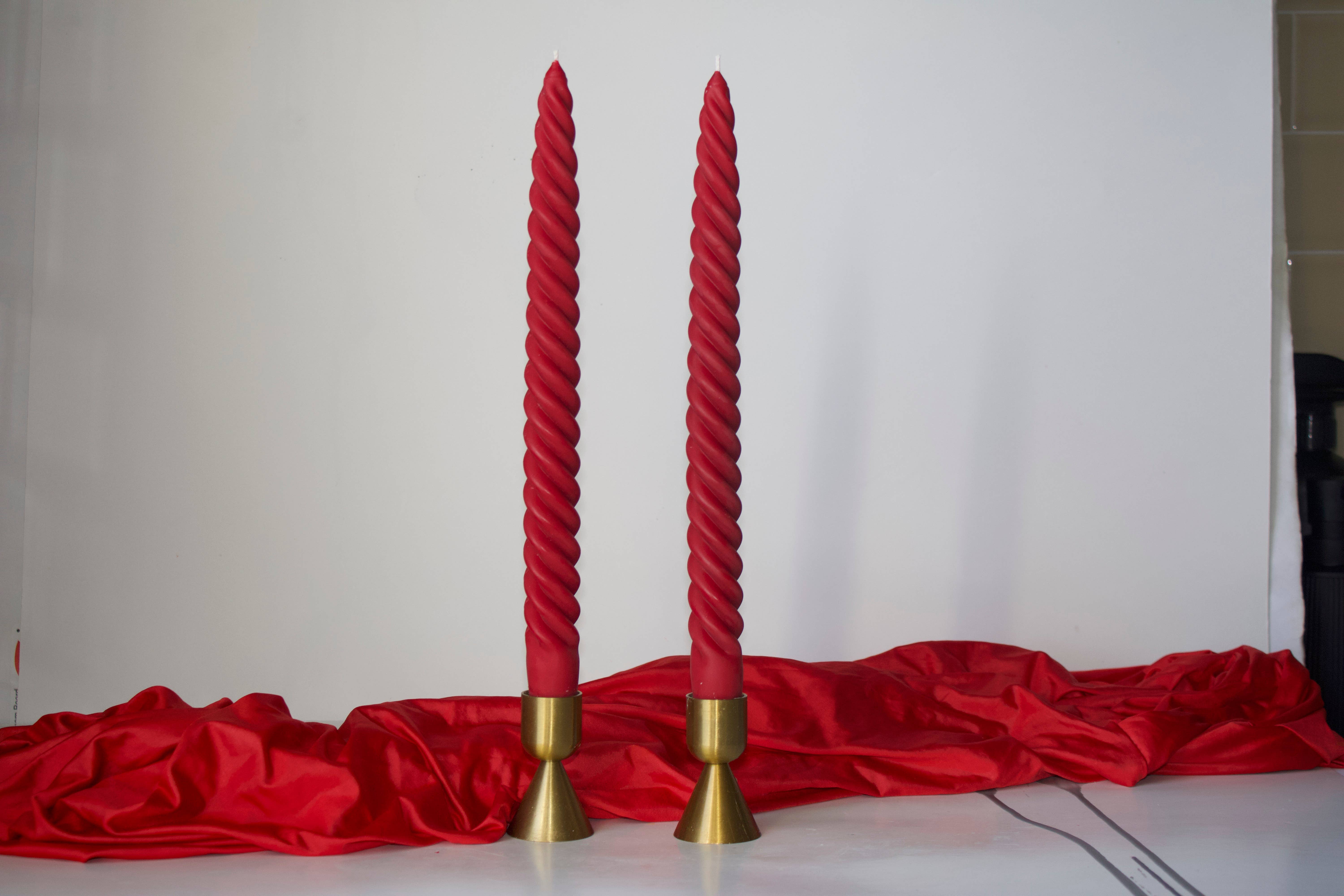 MarneyAsh - Wholesale Tapered Candle/Candlestick - Spiral Taper Candlesticks, Modern Soy Beeswax Taper Candles12