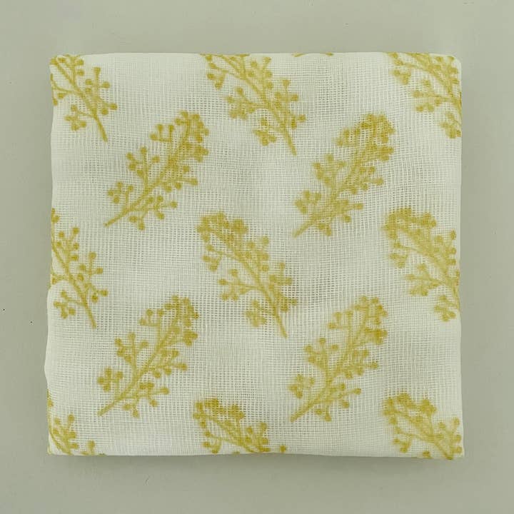 kaya Japanese 100% cotton dishcloth large 17" sq. - branches for wholesale by fort & field