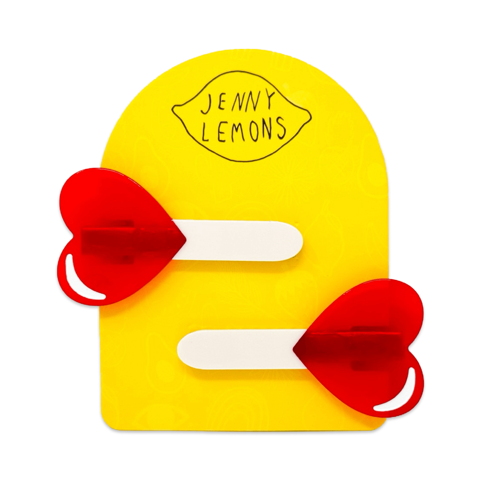 Jenny Lemons - Wholesale Hair Clip - Women's - Heart Lollipop Alligator Hair Clip Set1