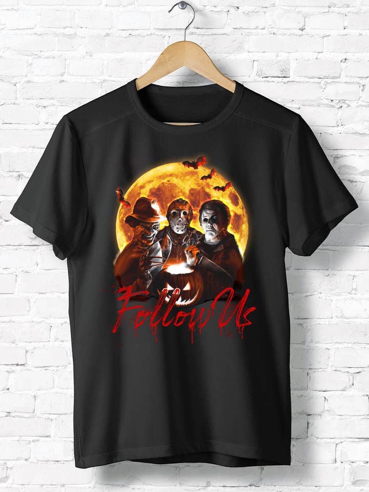 Chemise Halloween Killer Follow Us, Chemise Jason Myers Kruegers pour la vente par iBuyCanvas