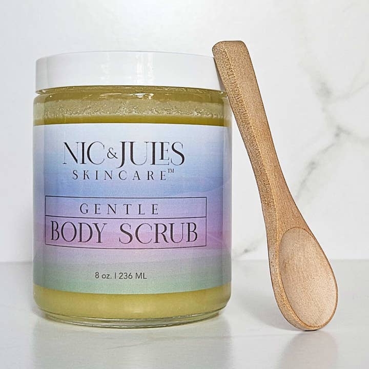 Zachte bodyscrub voor wholesale door Nic & Jules Skincare