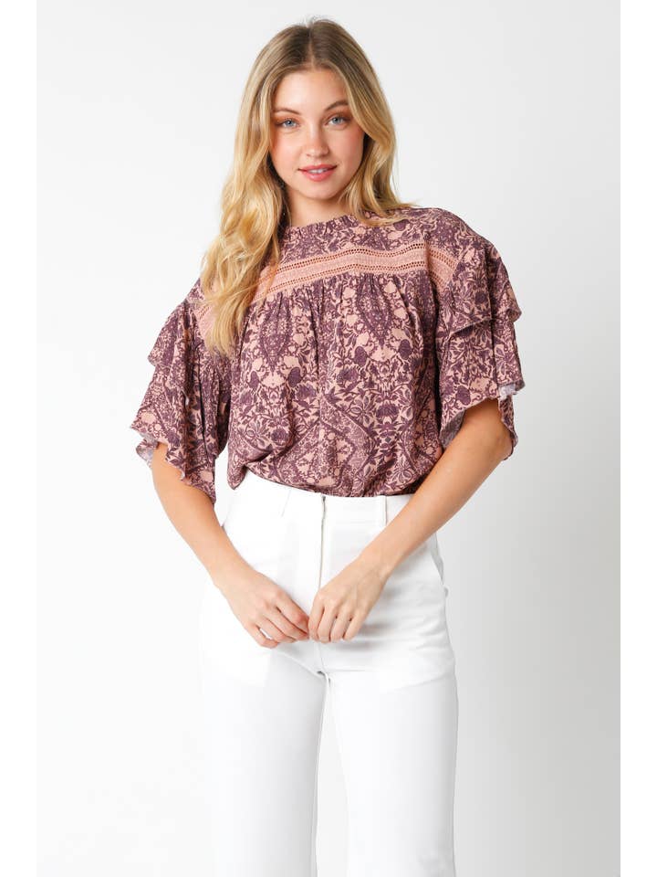 Mauve Purple Kelsey Top
for wholesale on Faire