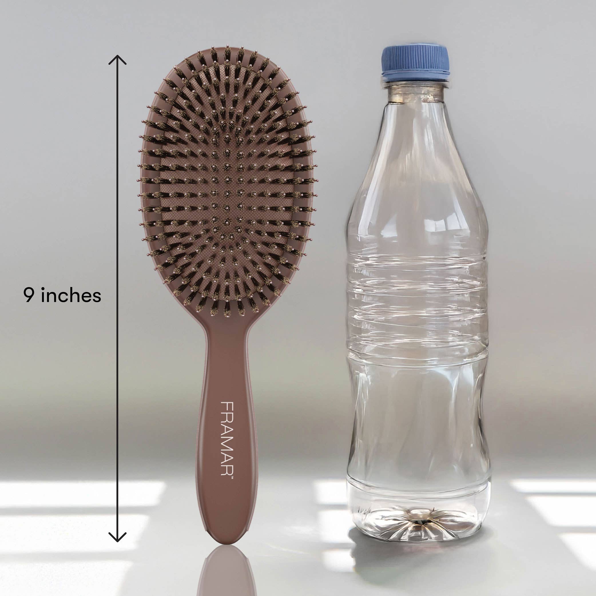 Framar Hair Brushes & Hair Accessories - Wholesale Hair Brush/Comb - FRAMAR Boar Bristle Hair Brush, Boar Brush For Hair - Brown12