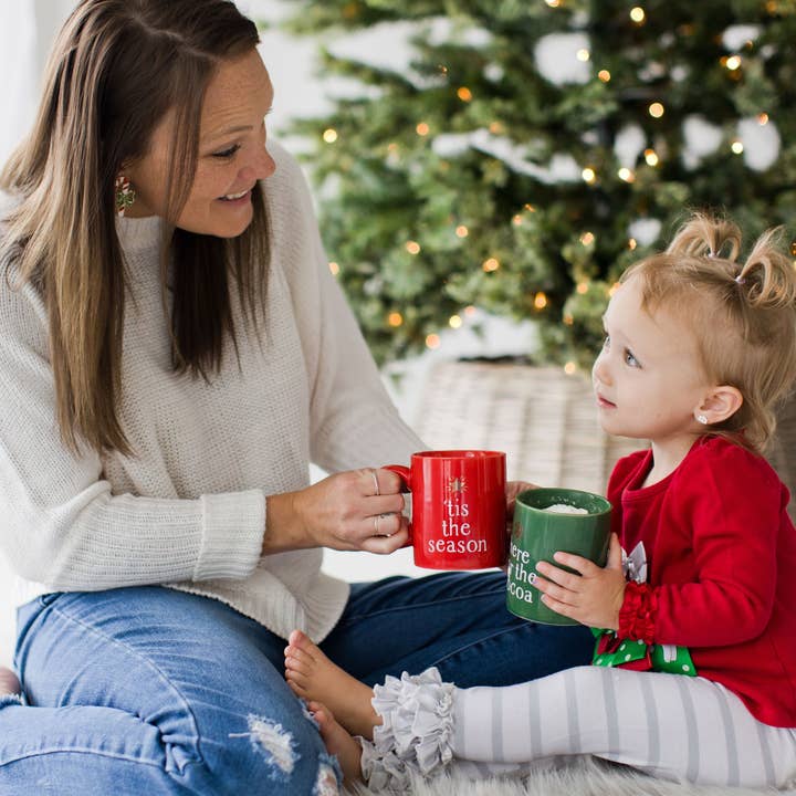 Pearhead - Wholesale Coffee Mug - Festive Holiday Mugs, Set of 2