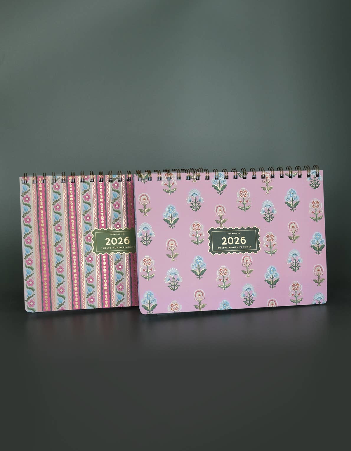 Idlewild Co. – wholesale Planner – 2026 Desktop Planner, Block Print Floral7