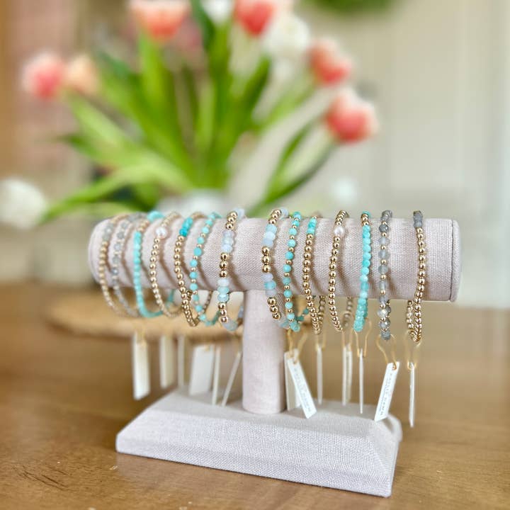 Kaylie Dawn Jewelry - Wholesale Jewelry Stand & Display - Jewelry Displays - Bracelet Bar or Grid - Linen Covered14