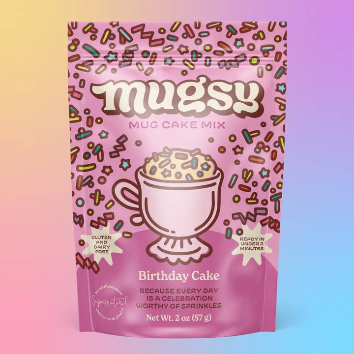 Mugsy Bakes - Wholesale Cake Mix - Mixed Case - Chocolate Chip Mug Cookie and Birthday Cake