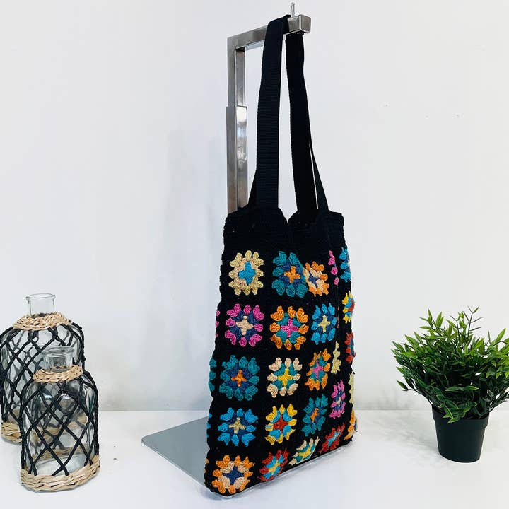 Anju Jewelry - Wholesale Shoulder Bag - Women's - Laya Cotton Crochet Tote Bags6