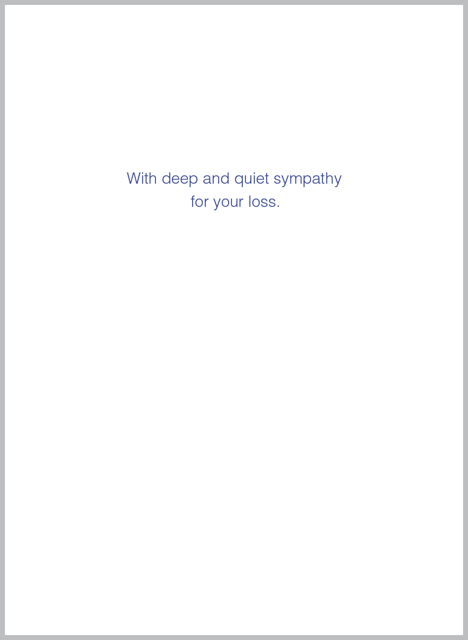 The Borealis Press Inc - Wholesale Sympathy Card - A light so bright Sympathy Greeting Card 1