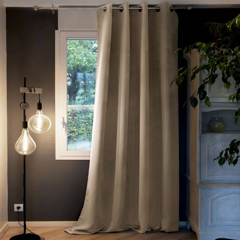 Housse De Rêve - Wholesale Curtain - Blackout Curtain 140x280 cm Polyester Lining Beige0