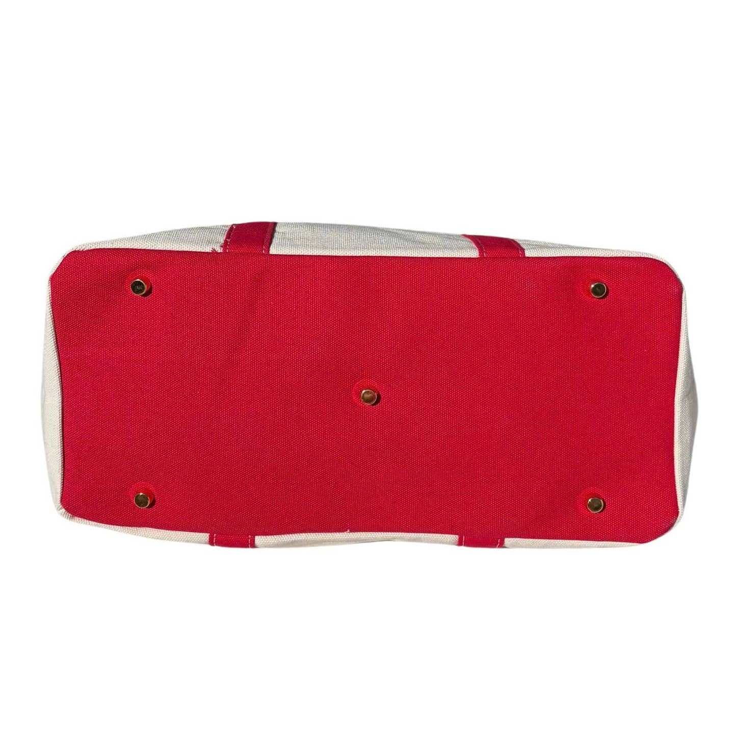 Coral Strands Fine Jewelry - Wholesale Tote Bag - Women's - Boatkin Canvas Boat Tote Bag – RED, With Lock & Zip Pouch3