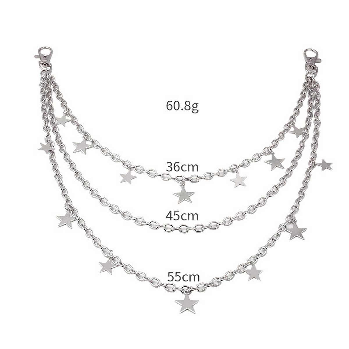 TYPE  STAR SHAPED PENDANT PANTS CHAIN_CWMM0661 for wholesale on Faire8
