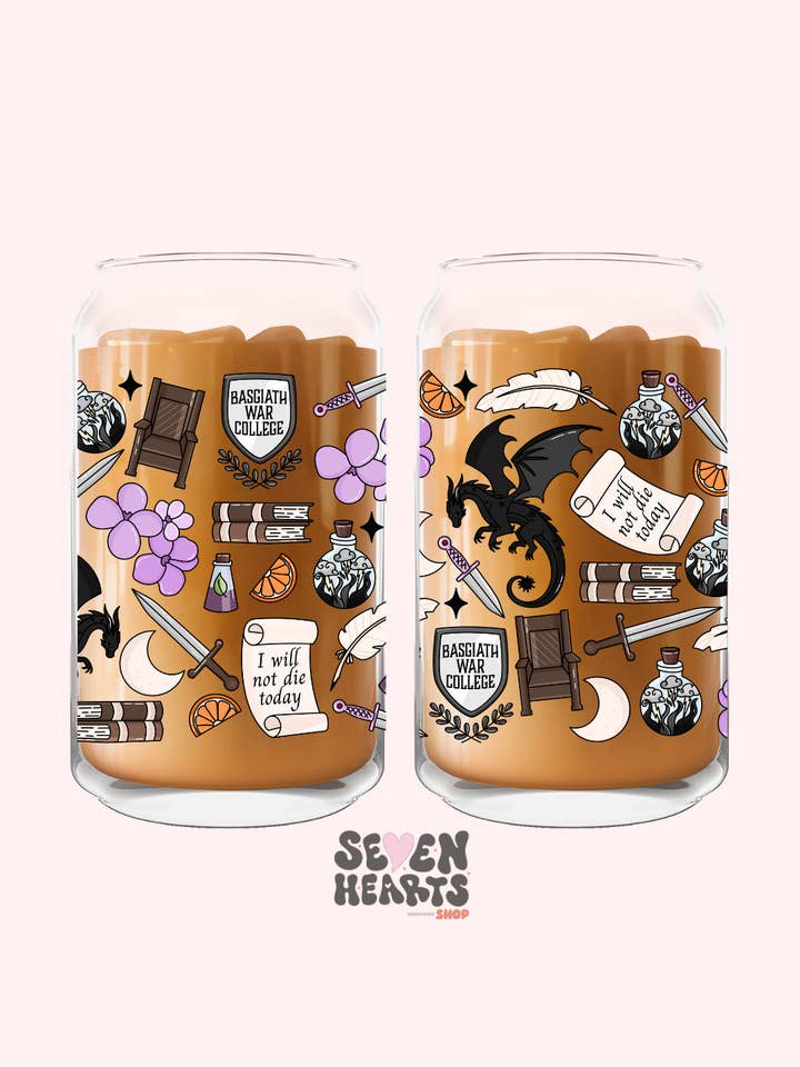 Fourth wing Glass cups for wholesale by Seven hearts shop