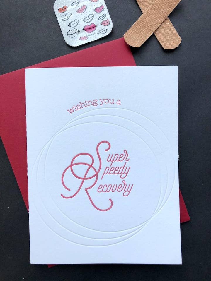 Super Speedy Recovery for wholesale by jill.cate letterpress