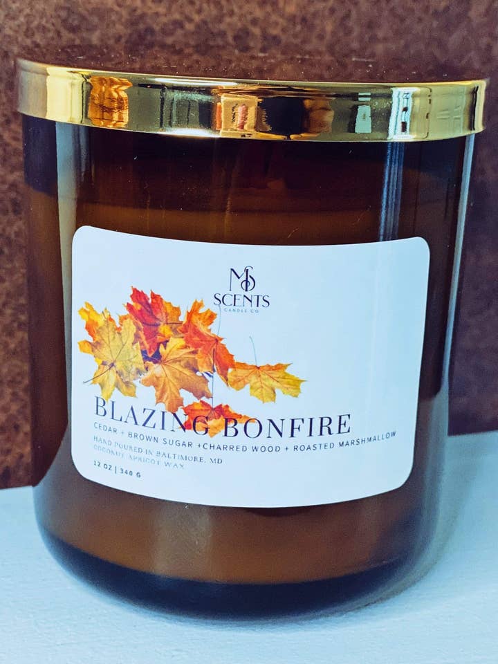 Blazing Bonfire for wholesale by MS Scents Candle Co.