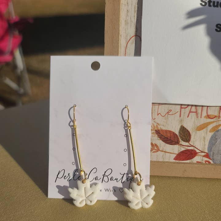 Fallin Leaves Clay Earrings for wholesale by Perle &Co Boutique