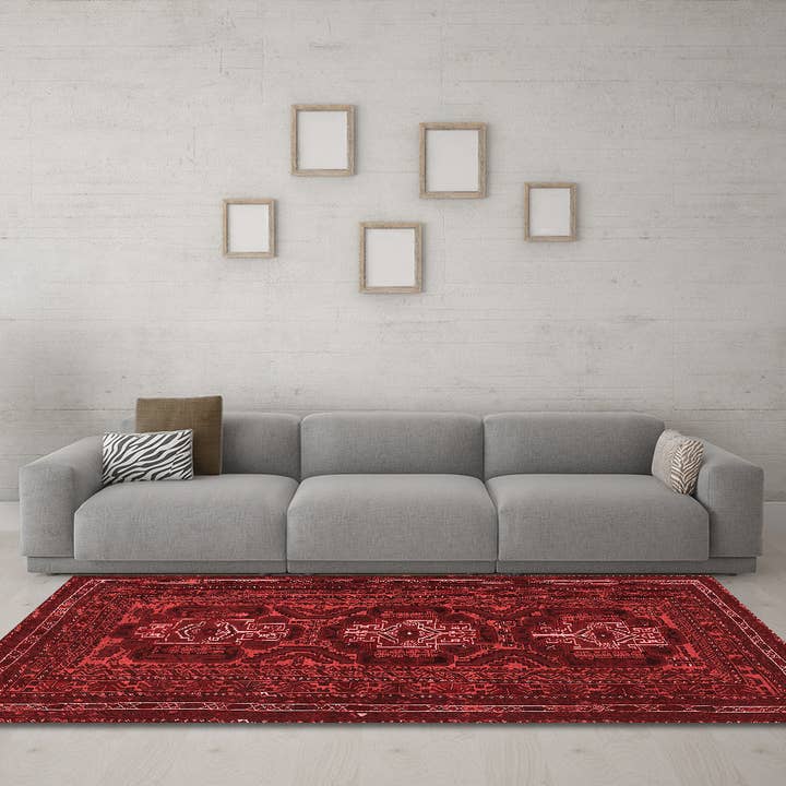 Machine Washable Persian Red Traditional Area Rugs for wholesale by Ahgly