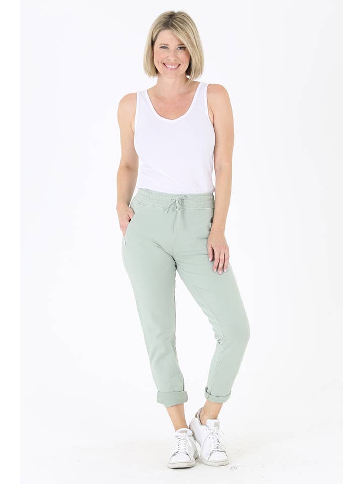 Nostalgia - Vente Pantalon d'intérieur/de jogging – femme - JOGG DE JOGGING EN TISSU ÉPONGE NP746-ASIS AVEC LIEN À NOUER SUR LE DEVANT ET POCHE ZIPPÉE54